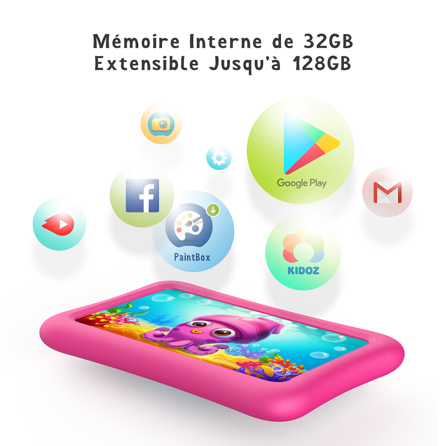 VANKYO Tablette Tactile Educative pour Enfants 7 Pouces IPS HD Stockage ...